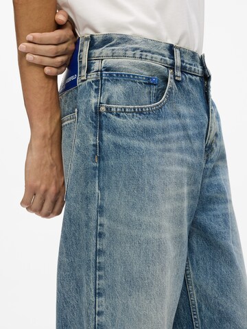 KARL LAGERFELD JEANS Voľný strih Džínsy - Modrá