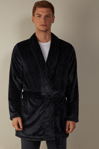 INTIMISSIMI Short Bathrobe in Blue: front