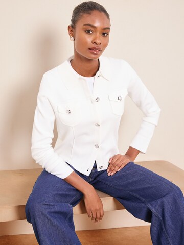 Lipsy Knit Cardigan in White