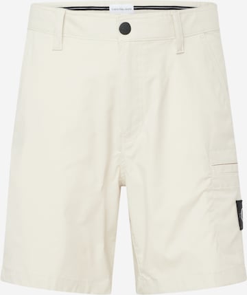 Calvin Klein Jeans Normální Chino kalhoty – béžová: přední strana
