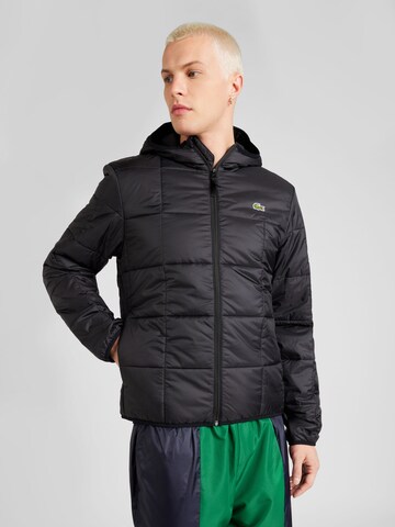 LACOSTE Winter jacket in Black: front