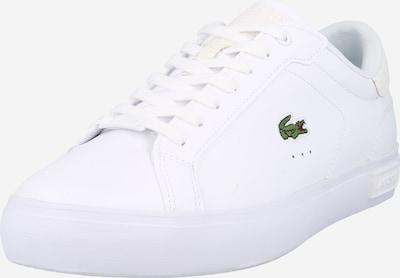 LACOSTE Sneaker low 'POWERCOURT' i grøn / rød / hvid, Produktvisning
