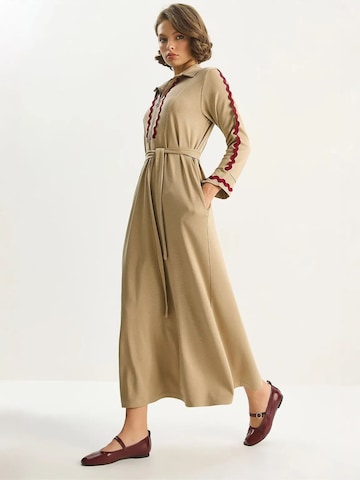 Bianco Lucci Blousejurk in Bruin