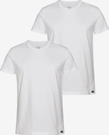 T-Shirt 'TWIN PACK CREW' Lee en blanc : devant