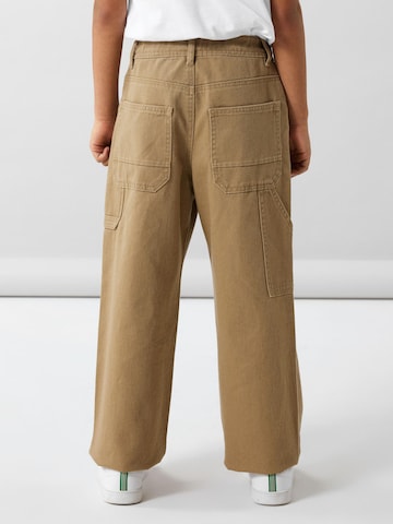 NAME IT Regular Pants 'Ryan' in Brown