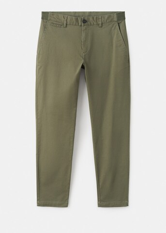MANGO MAN Slim fit Pants 'Prato' in Green