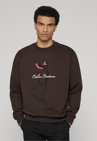 Sweat-shirt Pockies en marron : devant