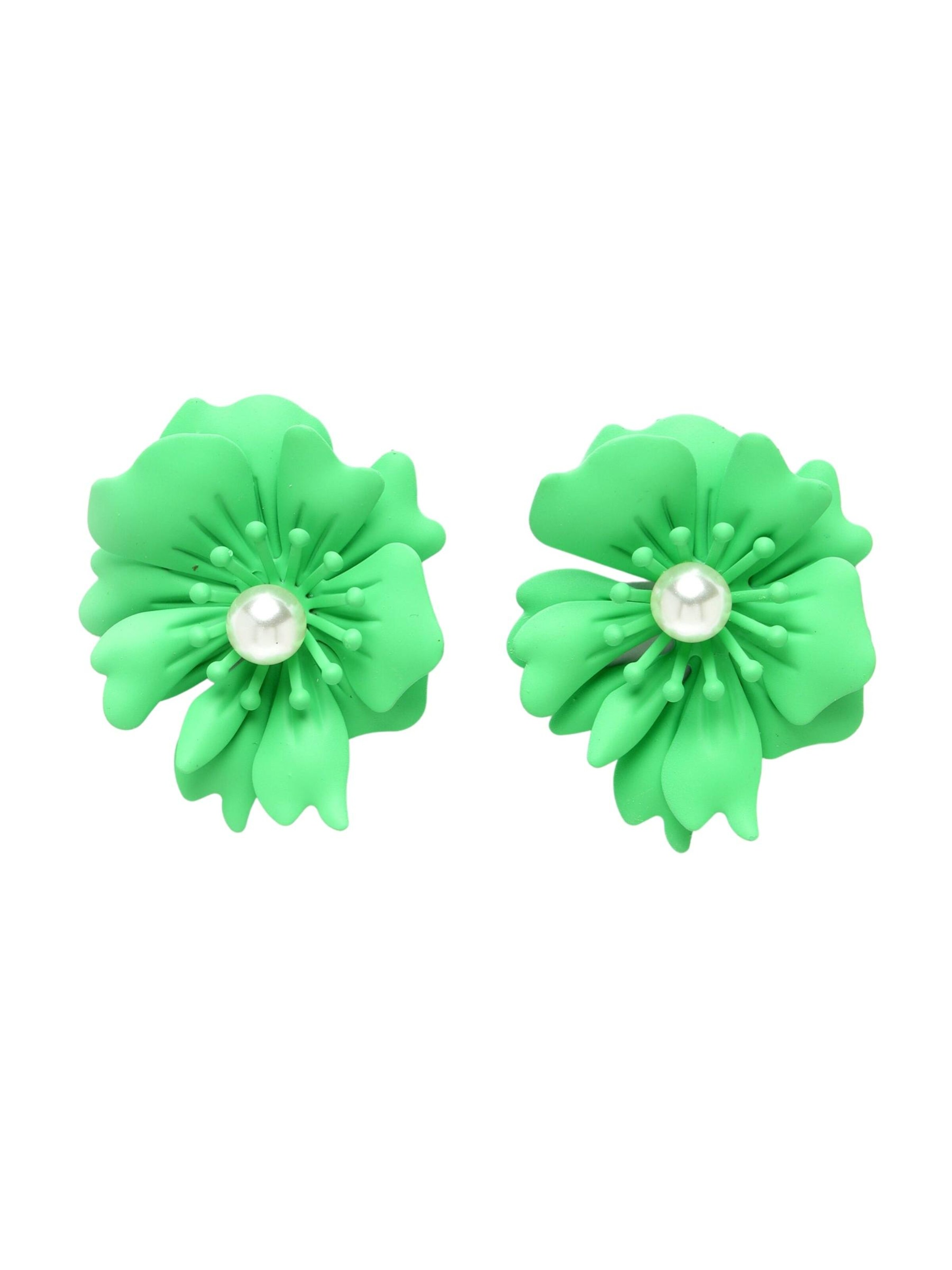 AVANT-GARDE PARIS Oorbellen 'Karolinata' in Groen: voorkant