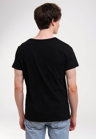 LOGOSHIRT Shirt 'One Piece - Skull' in Black