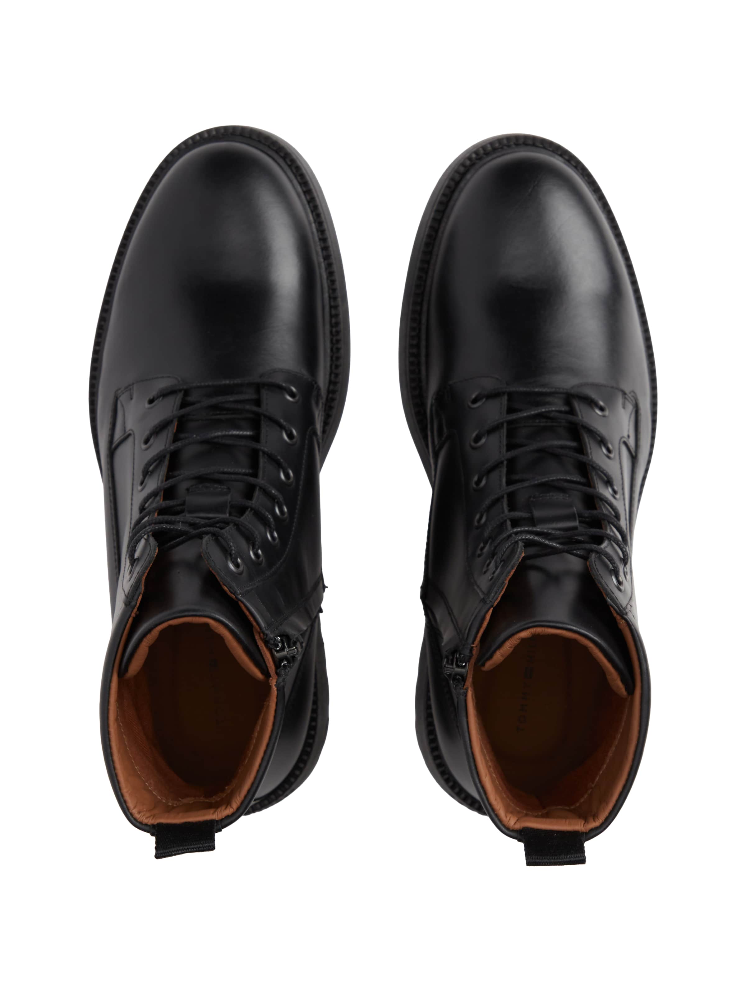 TOMMY HILFIGER Schnürboots in Schwarz