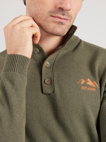 Only & Sons Pullover 'ONSREES' i grøn