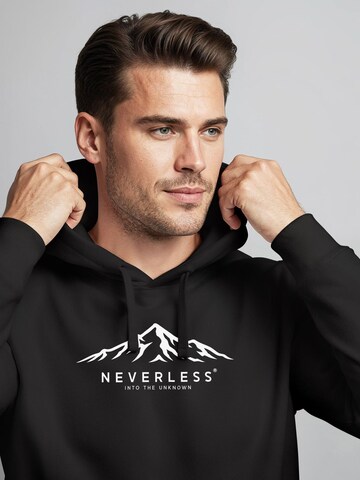 Neverless Sweatshirt 'Berg Unknown'‌‌‌‌‌‌‌‌ in Schwarz