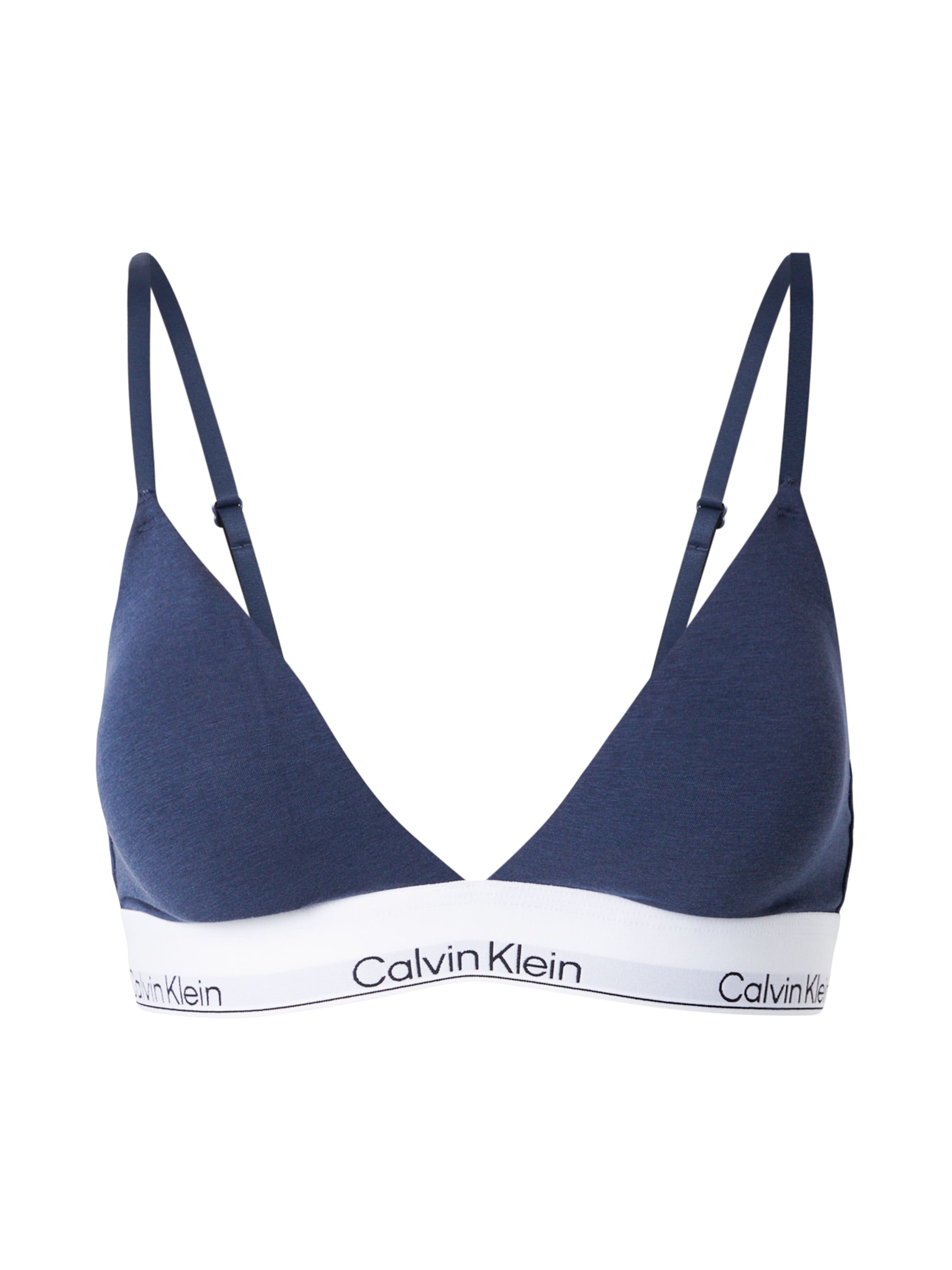 Calvin Klein Underwear Треугольник Бюстгальтер в Синий: спереди