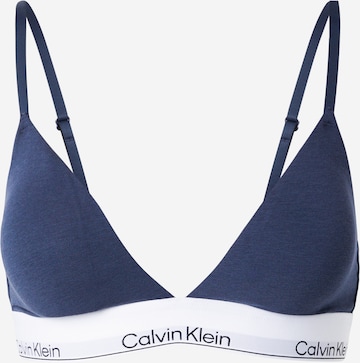 Calvin Klein Underwear Kolmnurk Rinnahoidja, värv sinine: eest vaates