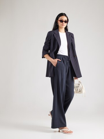 PIECES Wide leg Pants 'PCCHILLI' in Blue