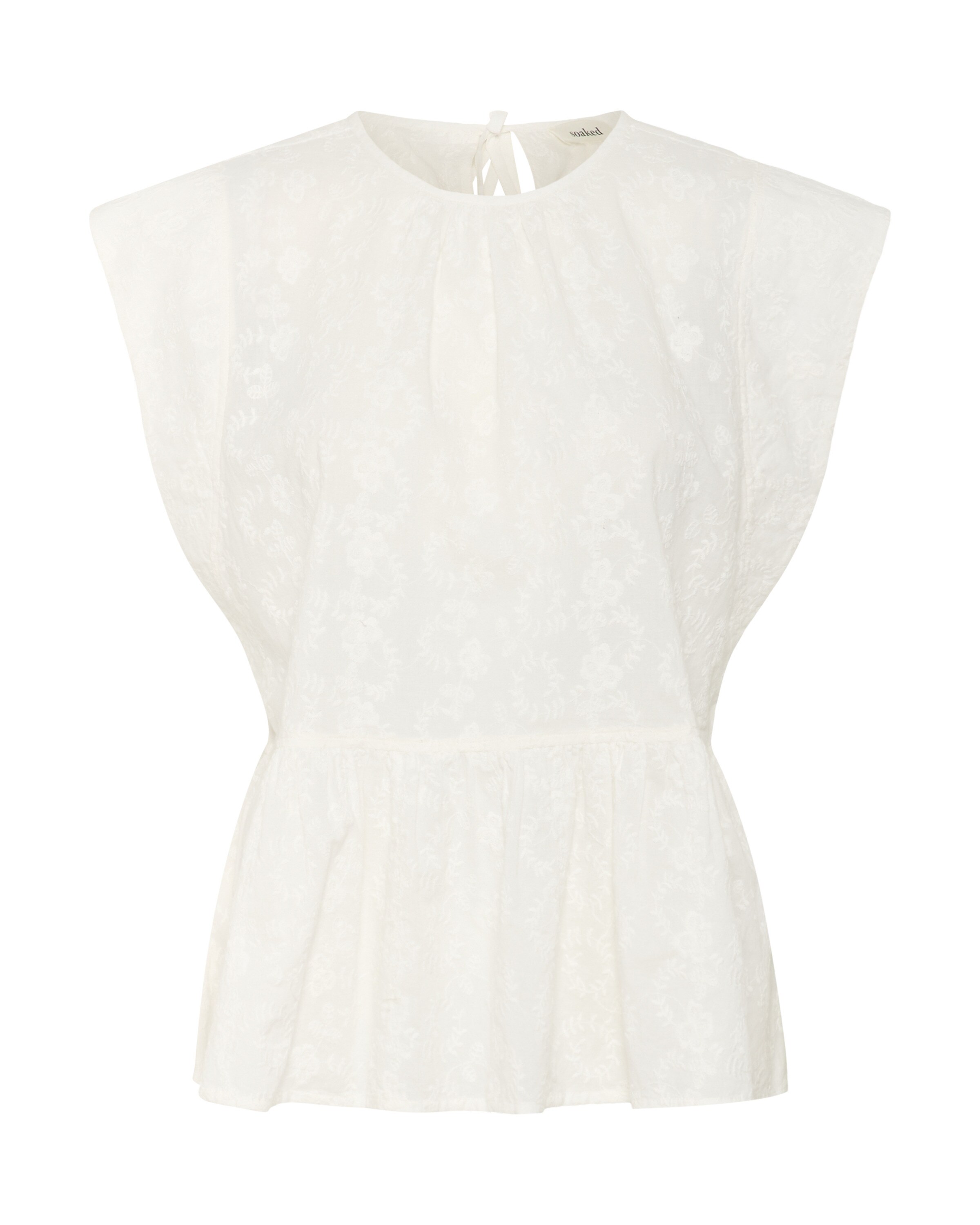 SOAKED IN LUXURY Bluse  'Isja' in Weiß: Vorderseite