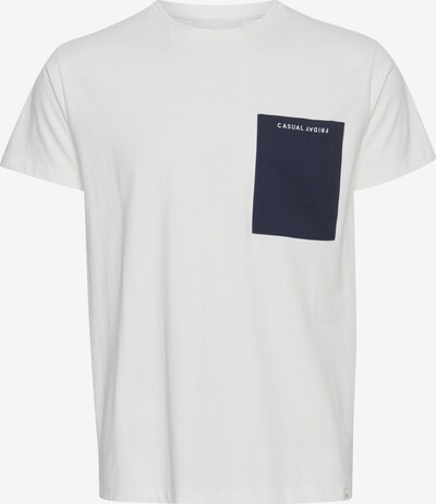 Casual Friday T-shirt i nattblå / vit, Produktvy