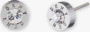 Cercei de la DKNY pe argintiu: față