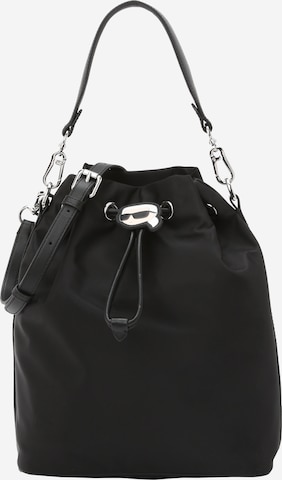 Karl Lagerfeld - Bolso saco 'Ikonik 2.0' en negro: frente