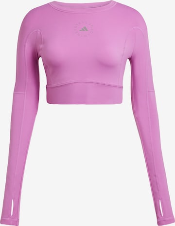 Maglia funzionale 'TrueStrength' di ADIDAS BY STELLA MCCARTNEY in lilla: frontale