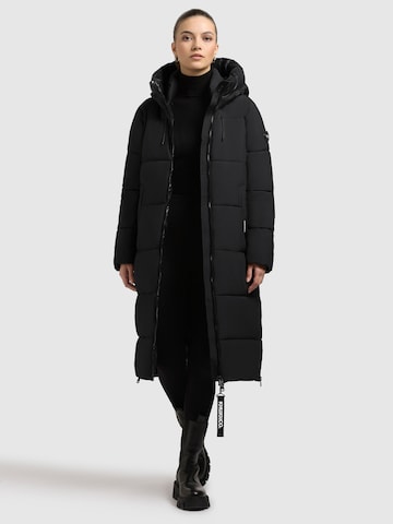khujo Wintermantel 'Nalu' in Zwart