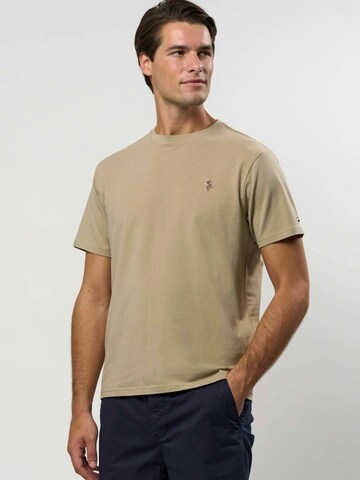 U.S. POLO ASSN. Regular Fit T-shirt ' Nord ' in Beige: Vorderseite