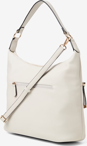 L.CREDI Shopper in White: front
