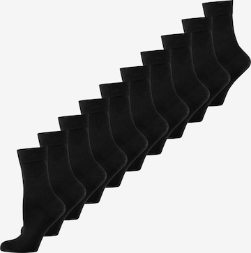 Nur Die Freizeitsocken ' Colour Socken bunt ' in Schwarz: Vorderseite