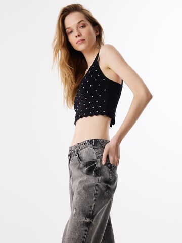 Twist Top in Zwart