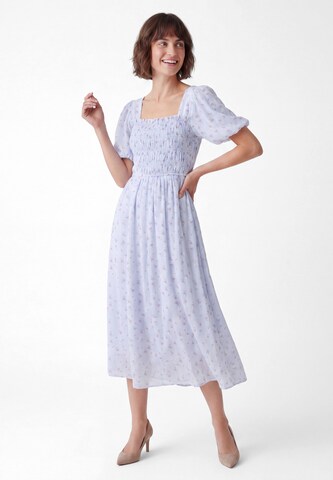 Usha - Vestido em azul: frente