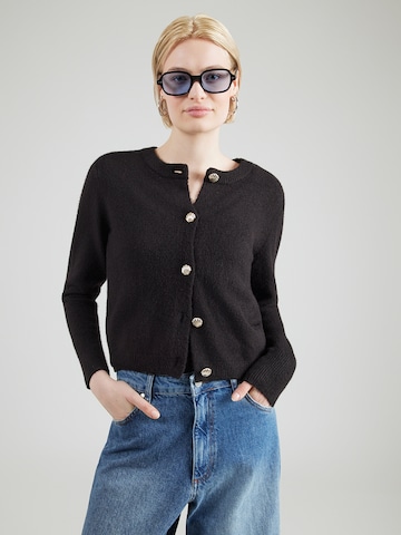 VERO MODA Knit Cardigan 'VMFIONA' in Black: front