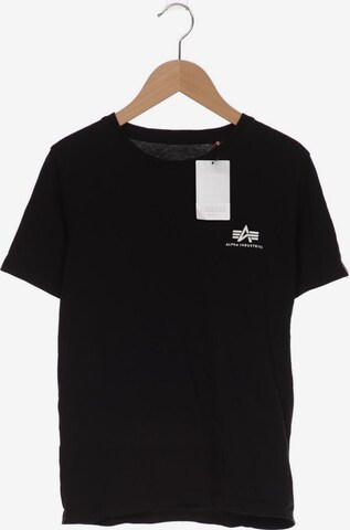 ALPHA INDUSTRIES T-Shirt XXS in Schwarz: predná strana