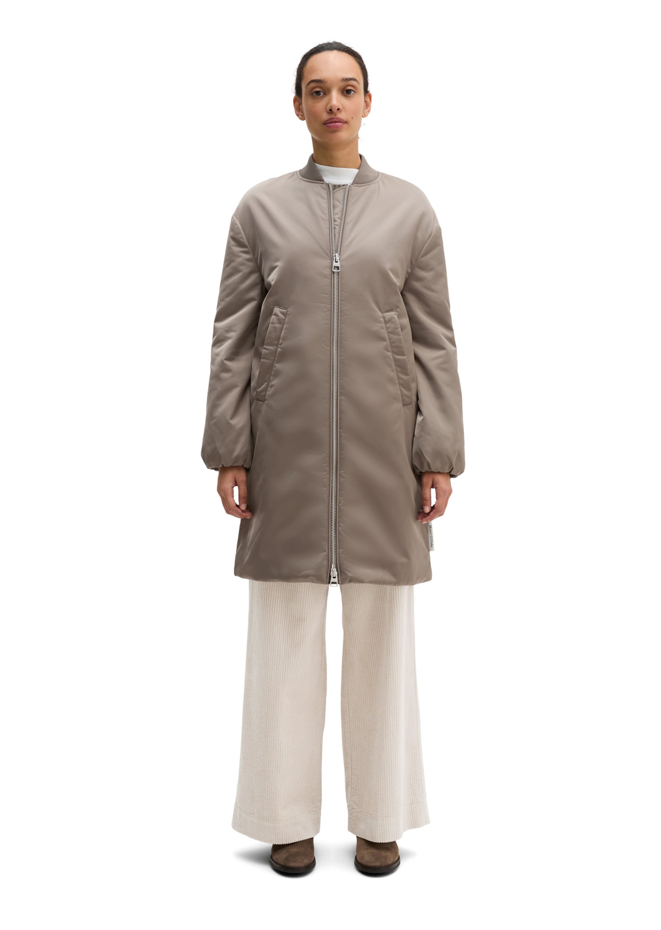 Marc O'Polo Between-Seasons Coat in Brown