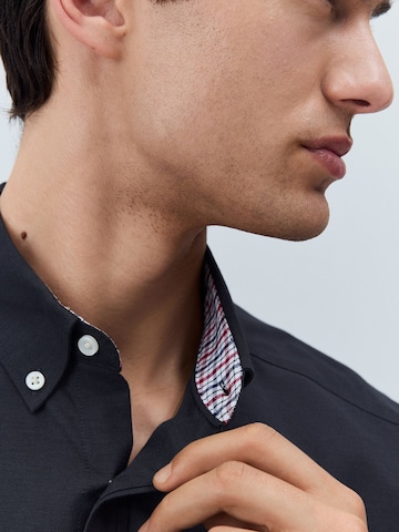 Next Regular fit Button Up Shirt in Grey