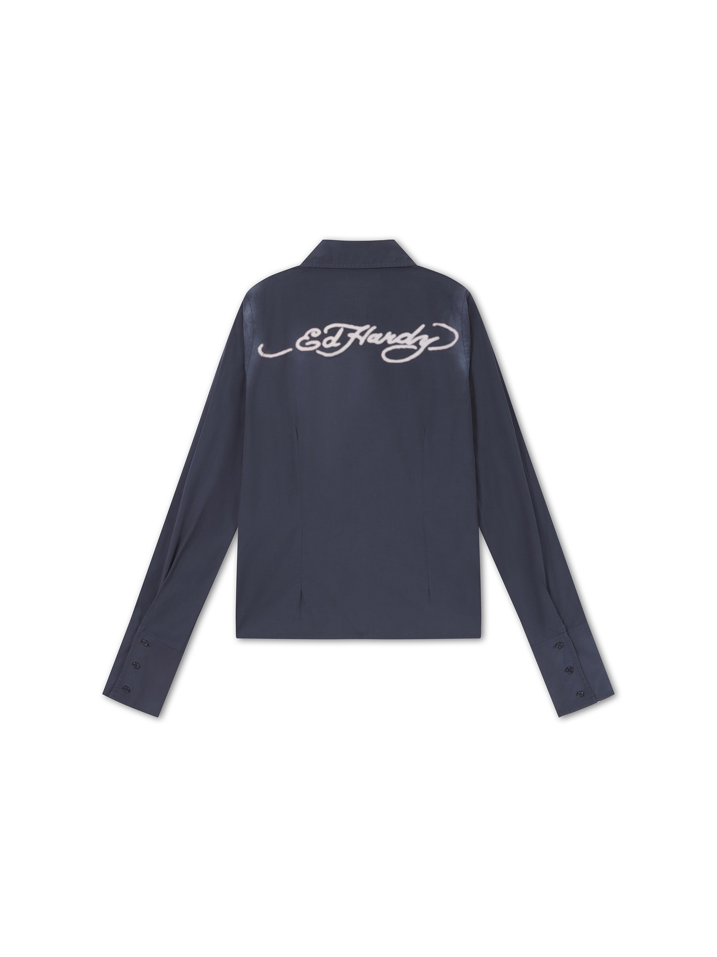 Camicia da donna di Ed Hardy in blu: dietro