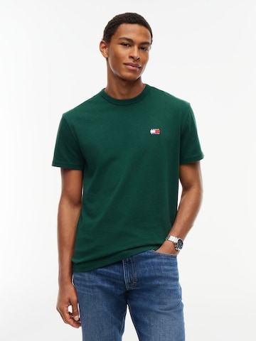 Tommy Jeans Tričko – zelená: přední strana
