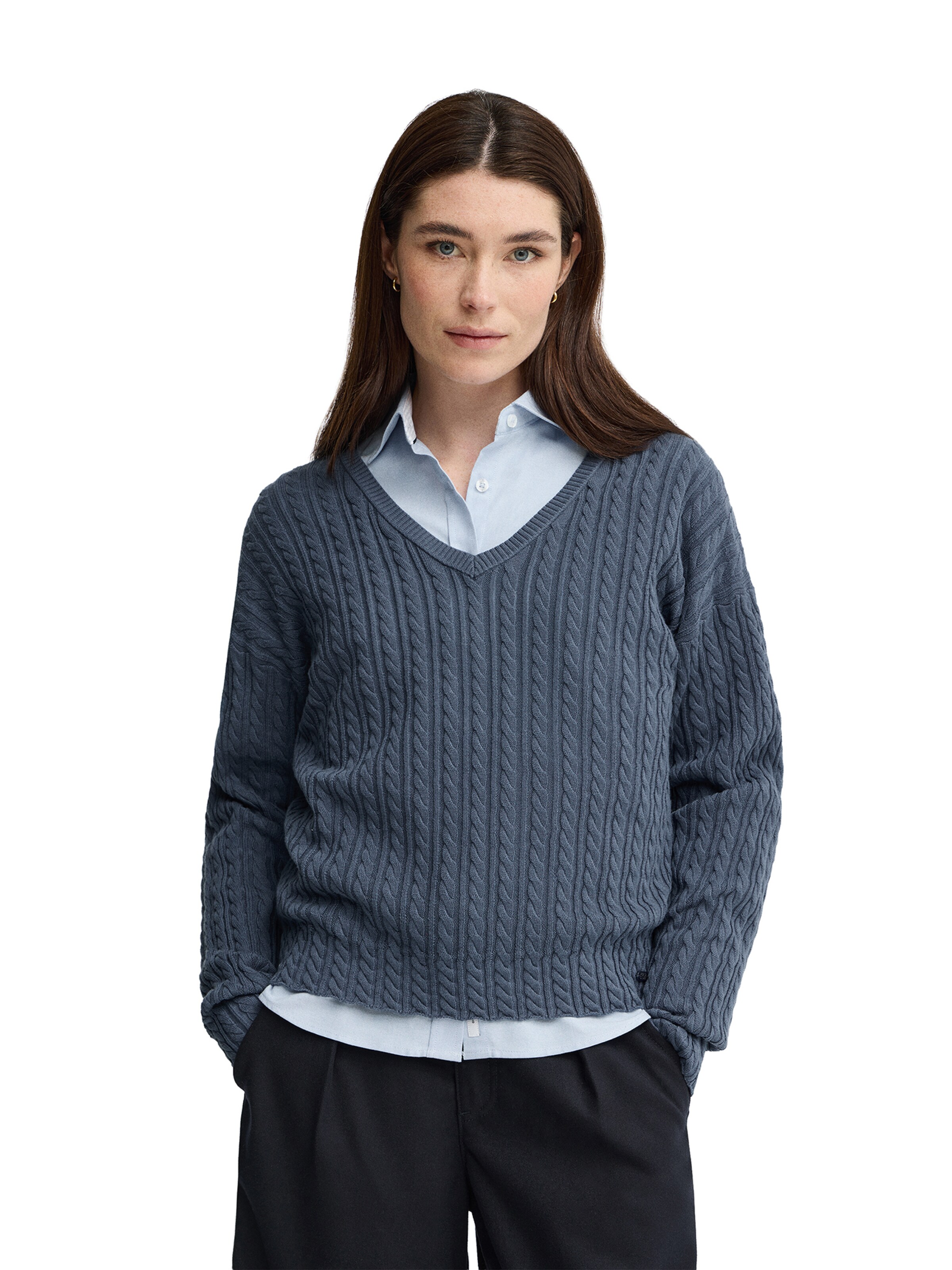 Polo Club Pullover 'Azucena' in Blau: Vorderseite