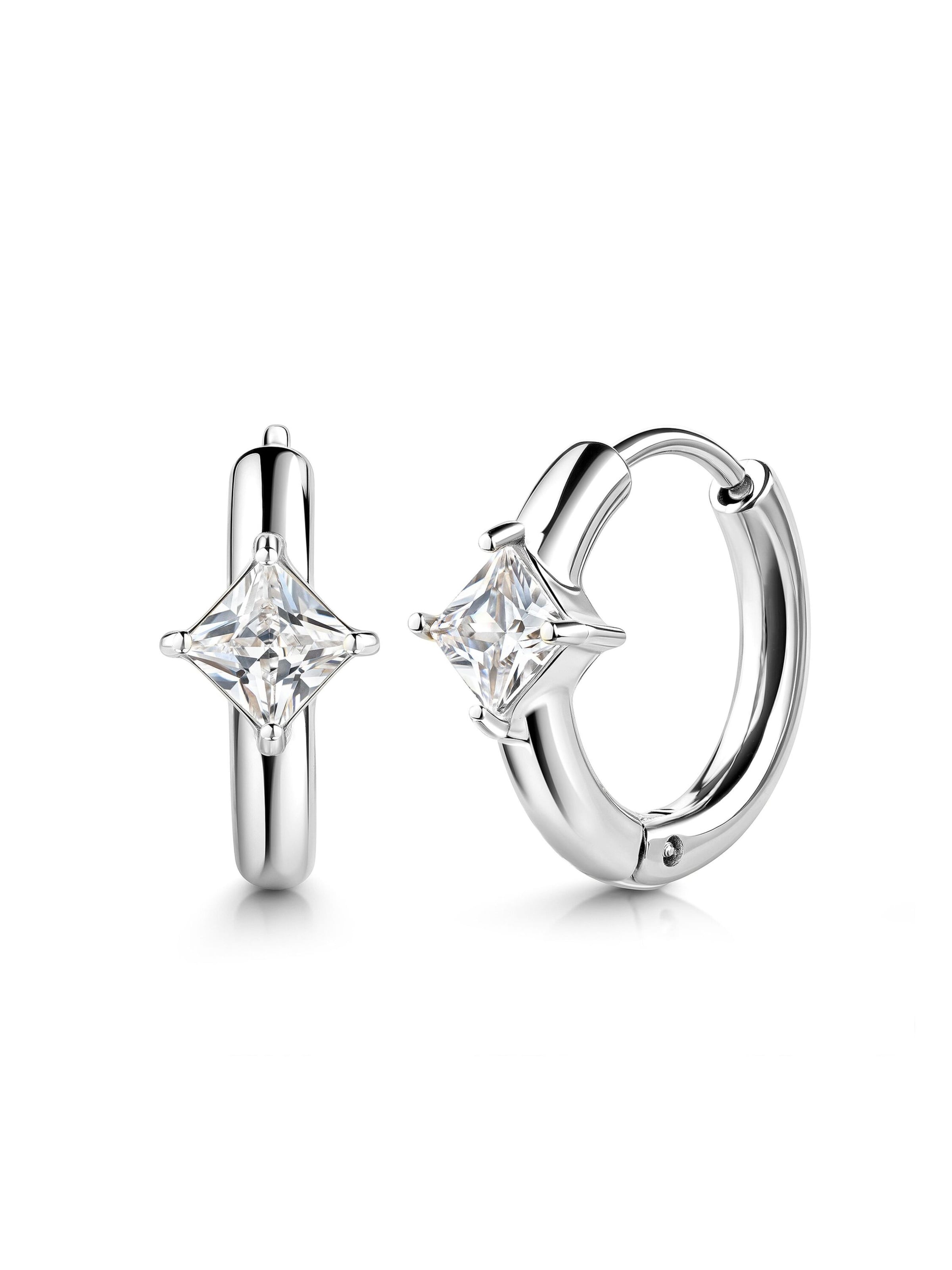 Zeeme Boucles d'oreilles en argent, Vue avec produit