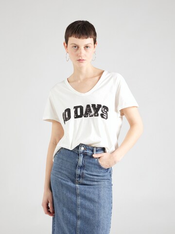 T-shirt 10Days en blanc : devant