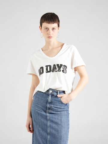 T-shirt 10Days en blanc : devant