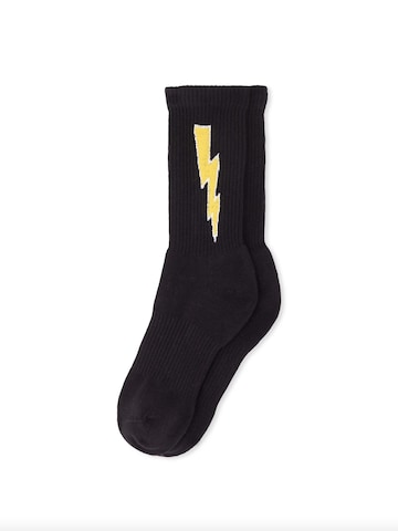 Chaussettes 'Bolt' The Rad Black Kids en noir : devant