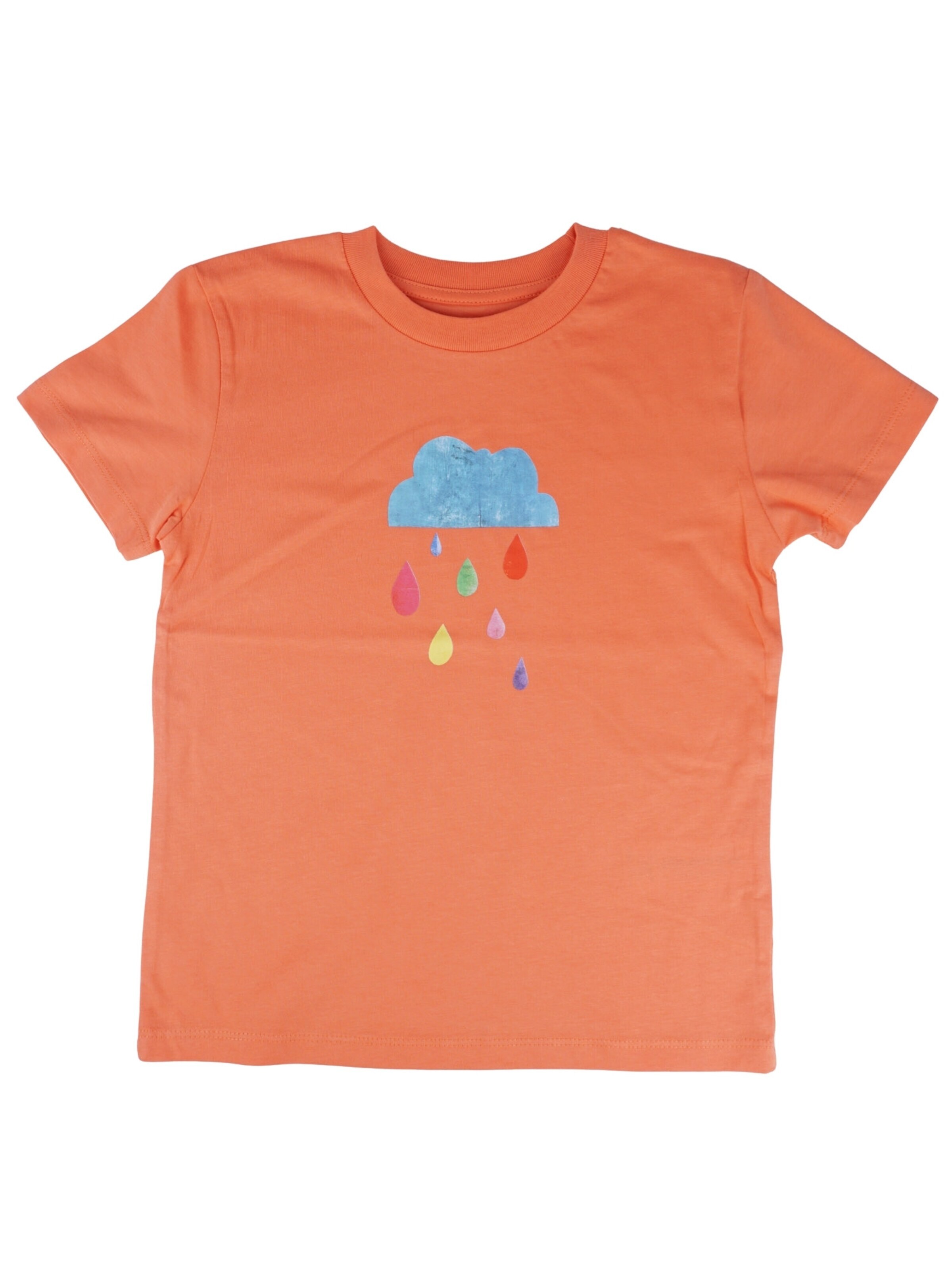 MelaDi Shirt 'Regenwolke'‌‌ in Orange: Vorderseite