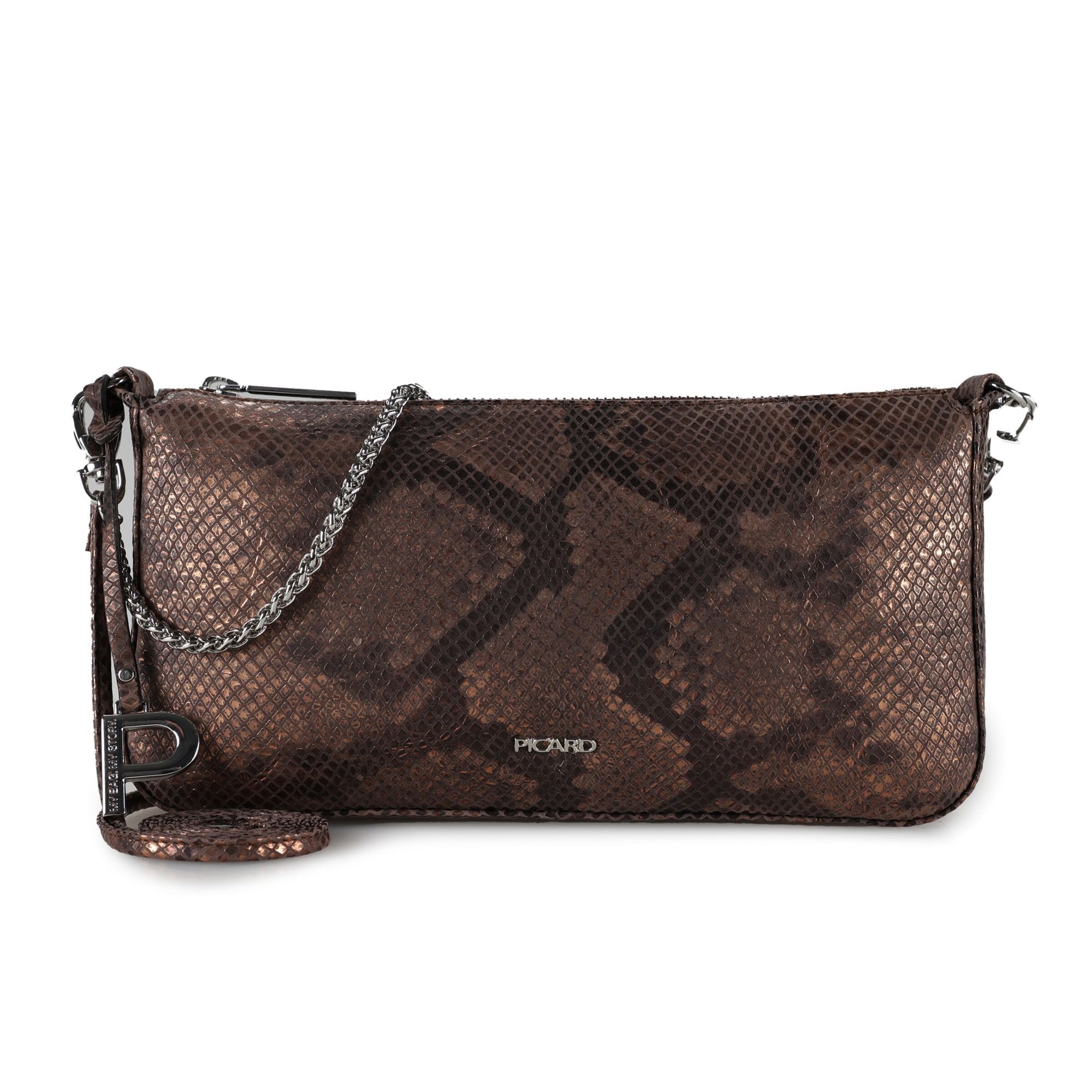 Sac bandoulière 'Auguri' Picard en bronze : devant