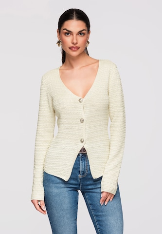 Ombre Knit cardigan in Yellow