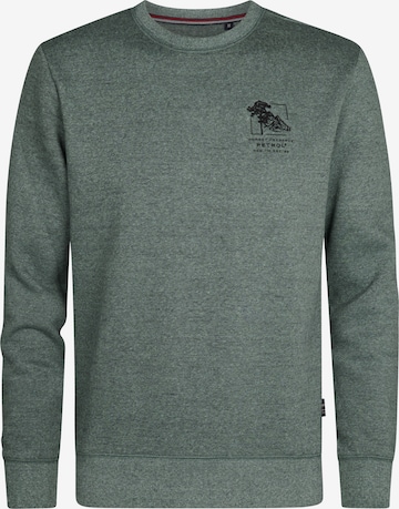 Petrol Industries Sweatshirt 'Telluride' in Grün: Vorderseite