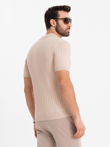 T-Shirt Ombre en beige