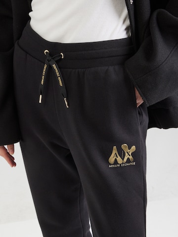 ARMANI EXCHANGE Zúžený Kalhoty – černá