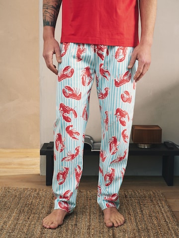 Next Дълга пижама в червено