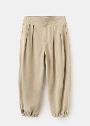 MANGO Tapered Hose in Beige