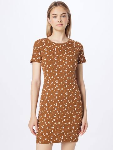 Stitch and Soul Dress in Brown: front